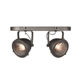 Spot Moto led - Burned Steel - Metaal - 2 Lichts